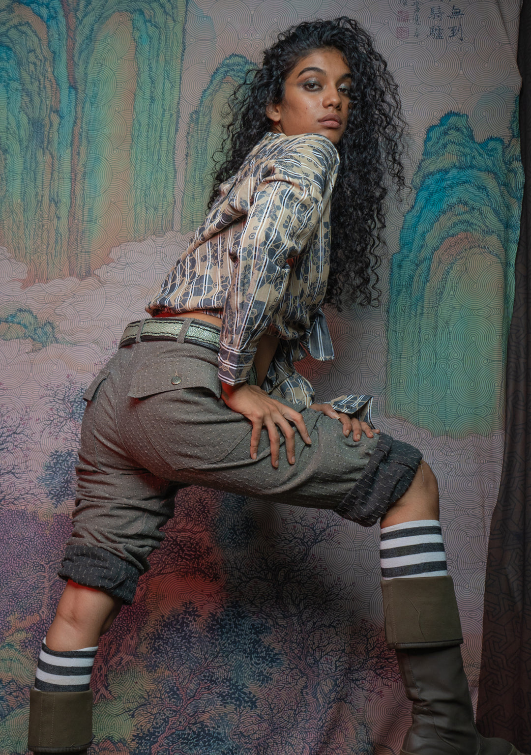 Shirt Woman Longsleeve Smarto / Bio Farms Bamboo - SHAMANKA Ice Cream